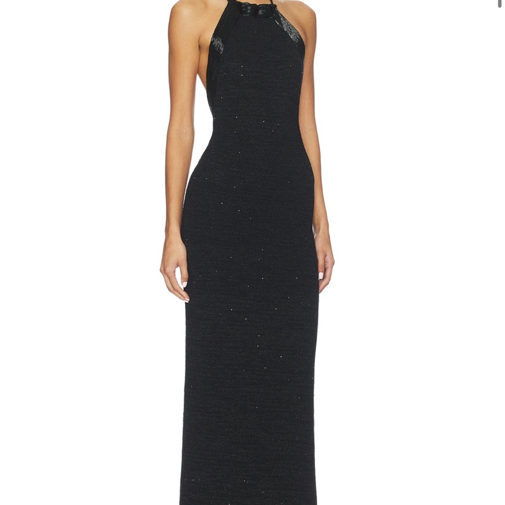 Asta Resort Katie Dress in Black Sequin NEW WITH TAGS